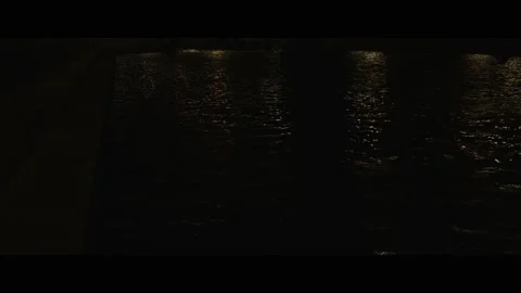 Water at night Video stock 228793395