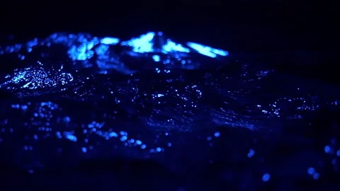 Water Night Light Splash Slow Motion Видео 136657079