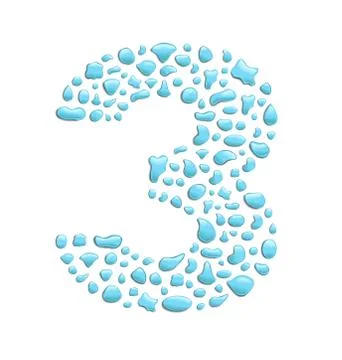 Water number 3 Ilustração Stock