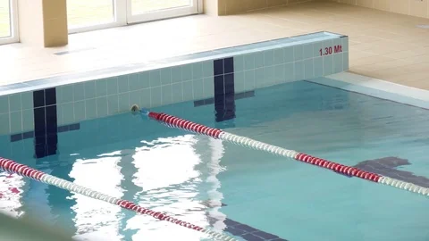 Water in an Olympic pool 4k Stock Footage 85244746
