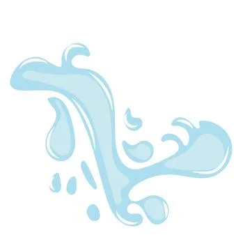 Water or oil drop splash icon Stock Illustration