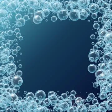 Water or soup bubbles background Stock Illustration