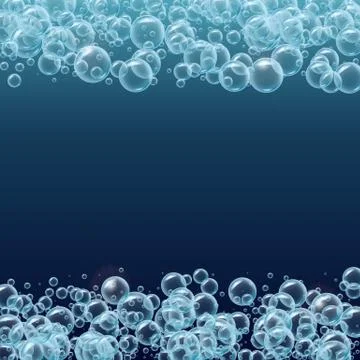 Water or soup bubbles background Ilustración de archivo