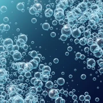Water or soup bubbles background Stock Illustration