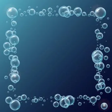 Water or soup bubbles background Stock Illustration