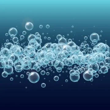 Water or soup bubbles background Stock Illustration