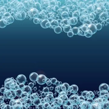 Water or soup bubbles background Stock Illustration