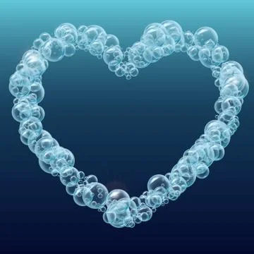 Water or soup bubbles background Stock Illustration