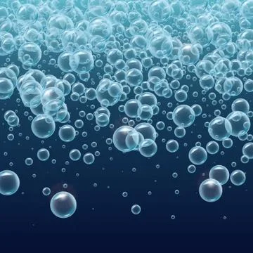 Water or soup bubbles background Ilustración de archivo