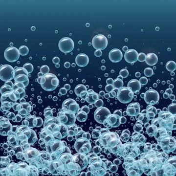 Water or soup bubbles background Stock Illustration