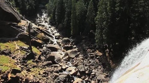 WATER OVER FALLS Stock Footage 28837102