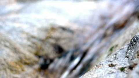 Water over rocks 库存影片 360486