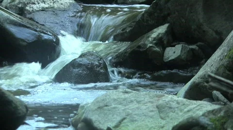 Water Over Rocks Video Stock Footage