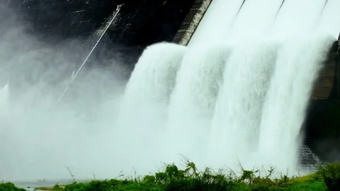 Water overflow from spring - way Stock Footage 94792583