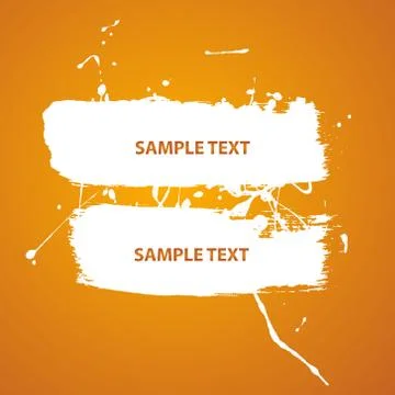 Water paint banner Illustrazione stock