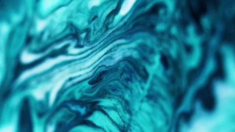 Water paint drip marble texture blue black white Stock Footage 280633717