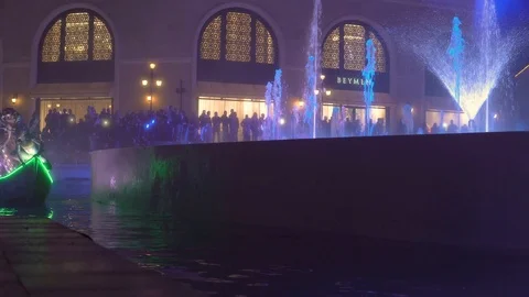 Water parade show - 3 Video stock 123340702