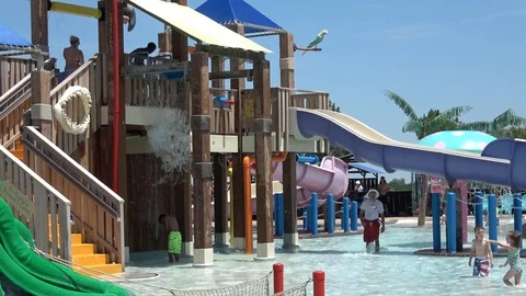 Water park. Stock Footage 90362973