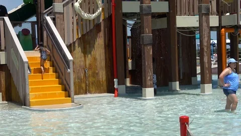 Water park. Stock Footage 90363046