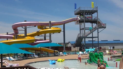 Water park. Stock Footage 90363331