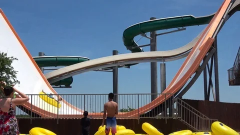 Water park. Stock Footage 90363425