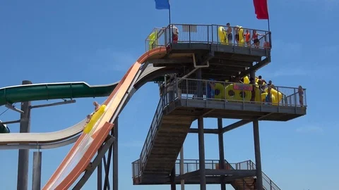 Water park. Stock Footage 90363435