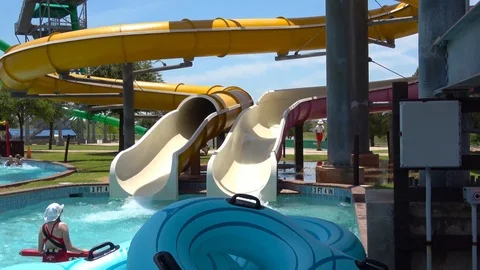 Water park. Stock Footage 90363464