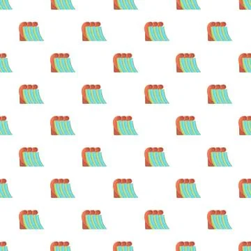 Water park slide fun pattern wallpaper background Stock Illustration