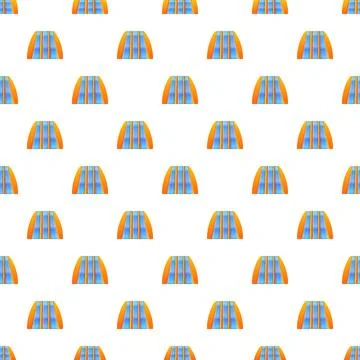 Water park slide seamless pattern background Illustration