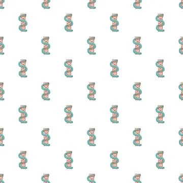 Water park slide seamless pattern creating fun background イラスト素材