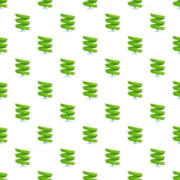 Water park slide seamless pattern creating fun background Stockillustratie