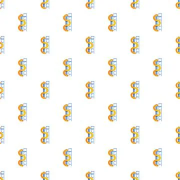 Water park slide spiral pattern seamless background Ilustración de archivo