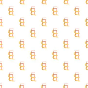 Water park slide spiral pattern seamless background Stock Illustration