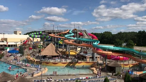 Water Park Timelapse 4k Stock Footage 78303784