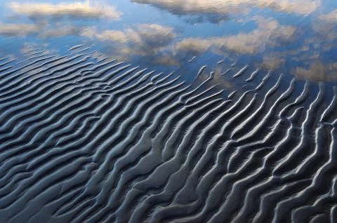 Water pattern art blue cloud finger park red Stock Photos