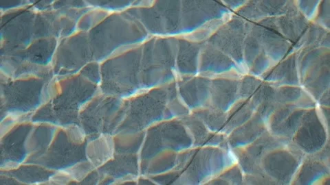 Water patterns create reflections in pool during sunny day Stock Footage 328334909