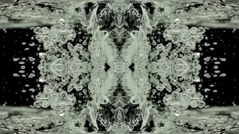 Water Patterns Over Black Background Stock Footage 75862292