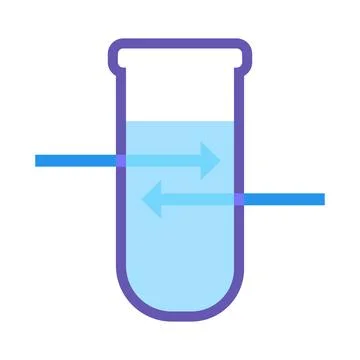 Water Penetration Test Laboratory Work Illustrazione stock