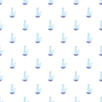 Water pipe bong pattern for cannabis culture Stock Illustration