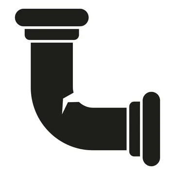 Water pipe crack icon simple vector. Washing machine service Stock Illustration