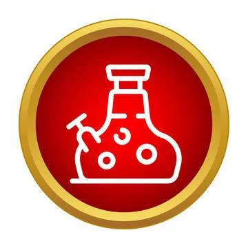 Water pipe icon representing smoking cannabis culture Stock Illustration