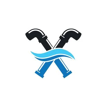 Water pipe icon vector illustration concept design template Stock Illustration