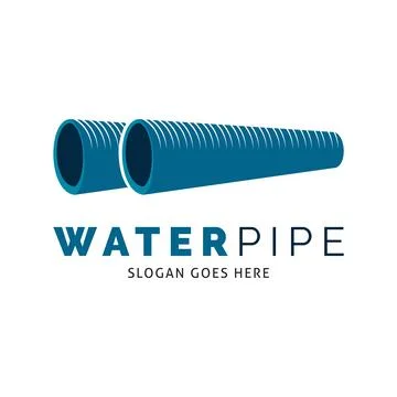 Water Pipe Icon Vector Logo Template Illustration Design Stock Illustration