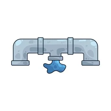 Water pipe illustration Stock Illustration