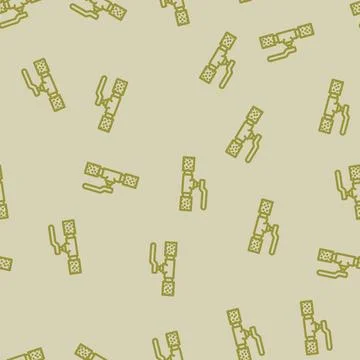 Water pipe insulation home maintenance line vector seamless pattern Stock Illustration