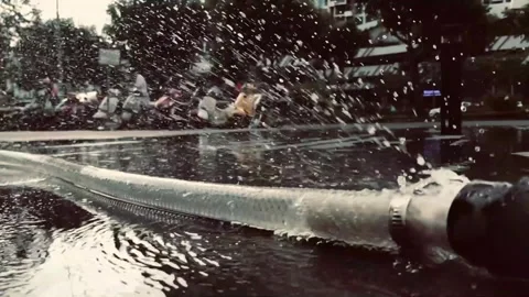 Water Pipe Leaking Stock Footage 308208626