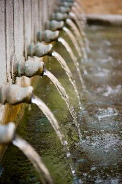Water from a pipe Foto stock