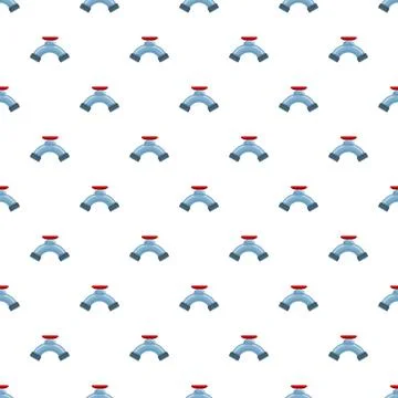 Water pipe valve seamless pattern background design Illustrazione stock