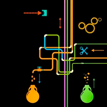 Water Pipe Vector illustration Stock Illustration