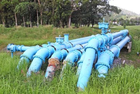 Water pipeline Stock Photos
